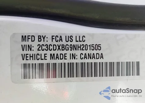 2022 Dodge Charger Sxt Rwd из США, поврежденный, VIN 2C3CDXBG9NH201505